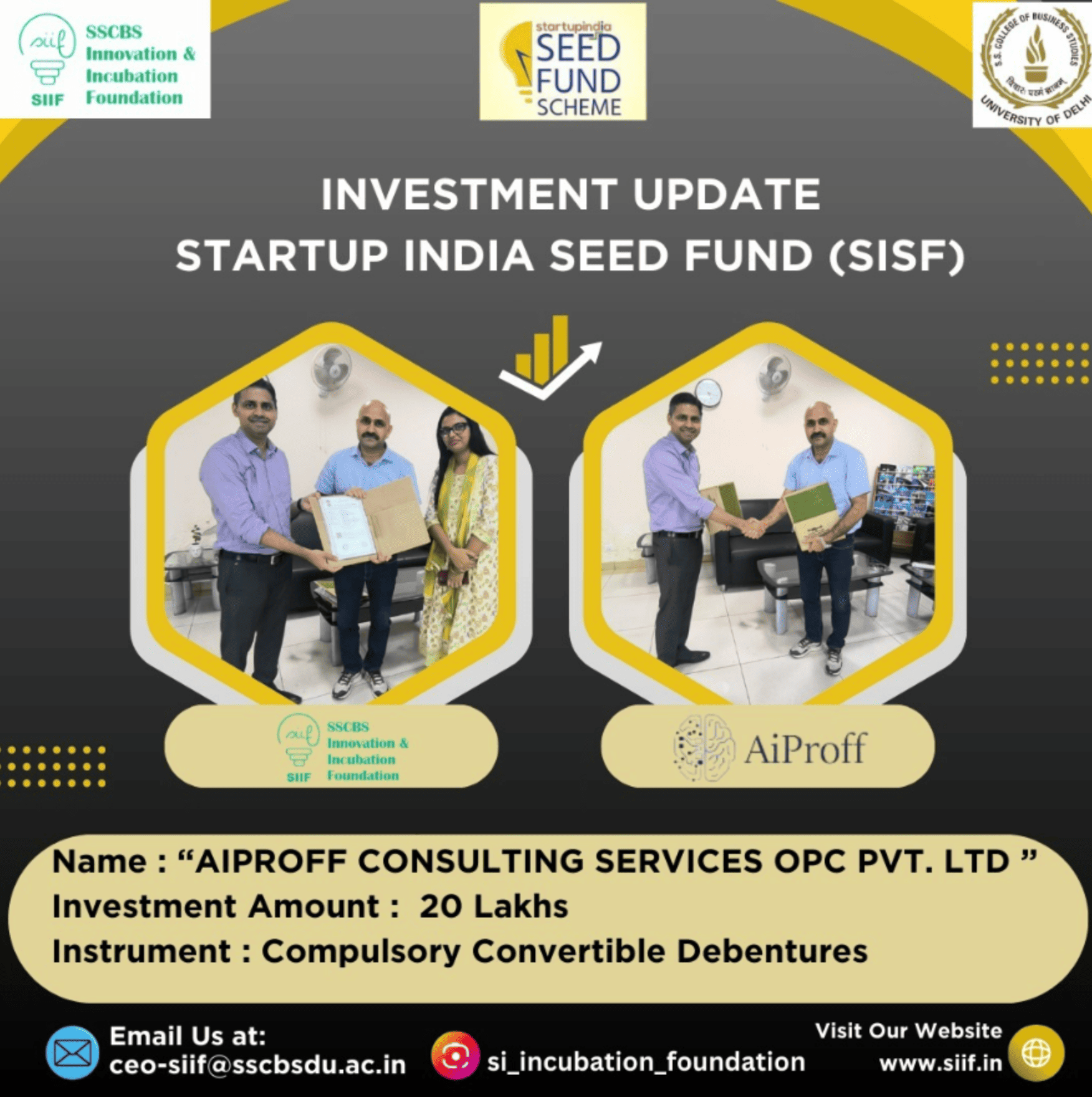 SISF funds given to AiProff.ai