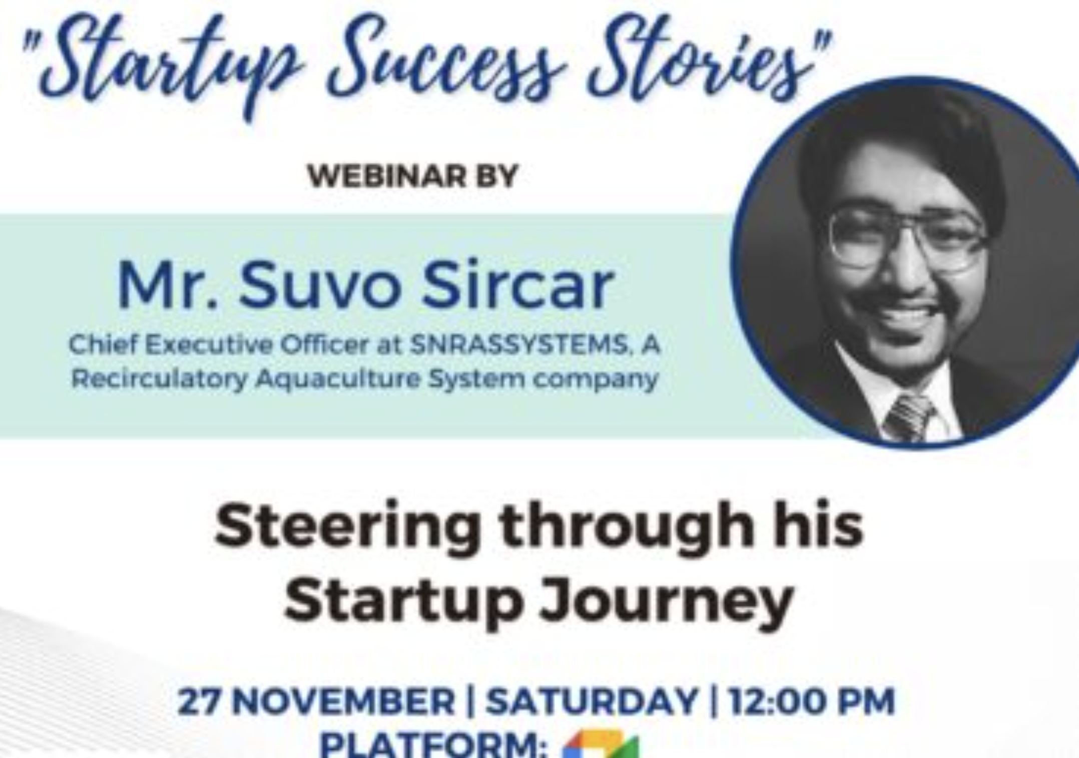 Startup Success Stories with Suvo Sircar